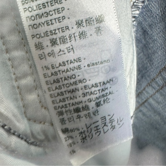 Levis 726 High Rise Flare Jeans Womens‎ Size 31 x 30 Waterless Distressed Denim - Picture 13 of 16